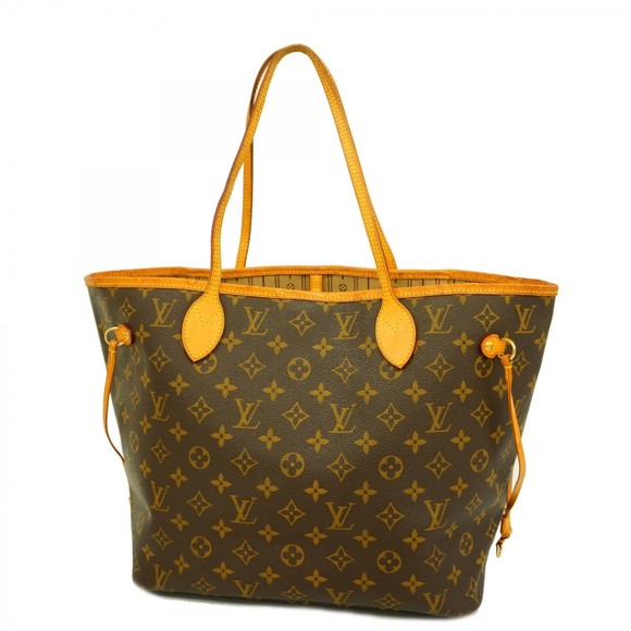 Louis Vuitton Monogram Neverfull Tote Brown MM Bag - Picture 1 of 9